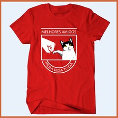 Camiseta Gato - Melhores amigos para a vida toda - Camisetas Rápido Shop