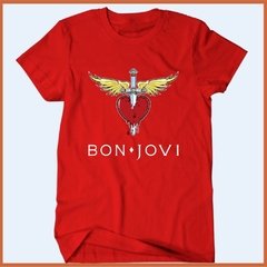 Camiseta Bon Jovi Coração com Asas - comprar online