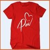 Camiseta Pai - Coração - comprar online