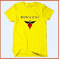 Camiseta Bon Jovi Coração com Asas - comprar online