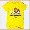Camiseta Rocketman - Lino - Elton Jhon - Camisetas Rápido Shop
