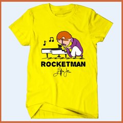 Camiseta Rocketman - Lino - Elton Jhon - Camisetas Rápido Shop