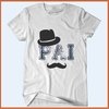 Camiseta Pai - Bigode e cartola - comprar online