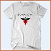 Camiseta Bon Jovi Coração com Asas