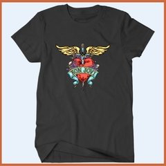 Camiseta Bon Jovi Coração com Asas na internet