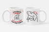 Caneca Personalizada Branca e Branca Com Alça e Fundo Vermelho Porcelana Você Merece o Mundo Mas Eu Só Tenho Dinheiro Para Comprar Uma Caneca