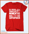 Camiseta Eu congelo o tempo e você qual seu super poder - Camisetas Rápido Shop