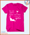 Camiseta Eu só quero beber meu vinho e mimar meu gato - loja online