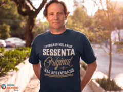 Camiseta Fabricado nos anos sessenta original não restaurado