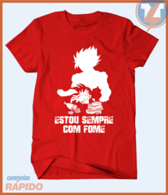 Camiseta Goku - estou sempre com fome na internet