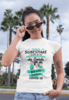 Camiseta Nunca subestime o poder de um Profissional de Saúde que luta contra a Covid-19