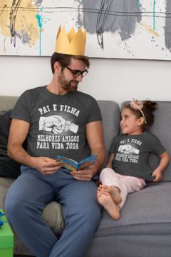 Camiseta Pai e Filha - Amigos para toda a Vida - Camisetas Rápido Shop