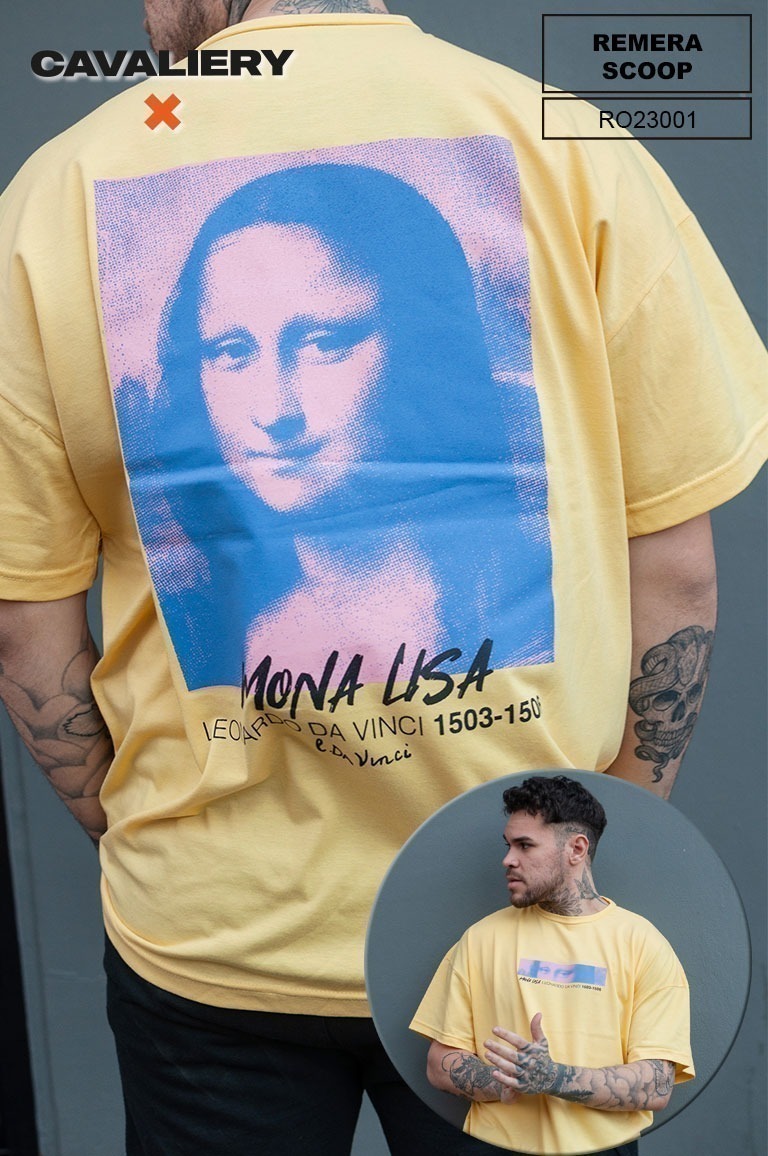 Remera de la mona lisa hotsell