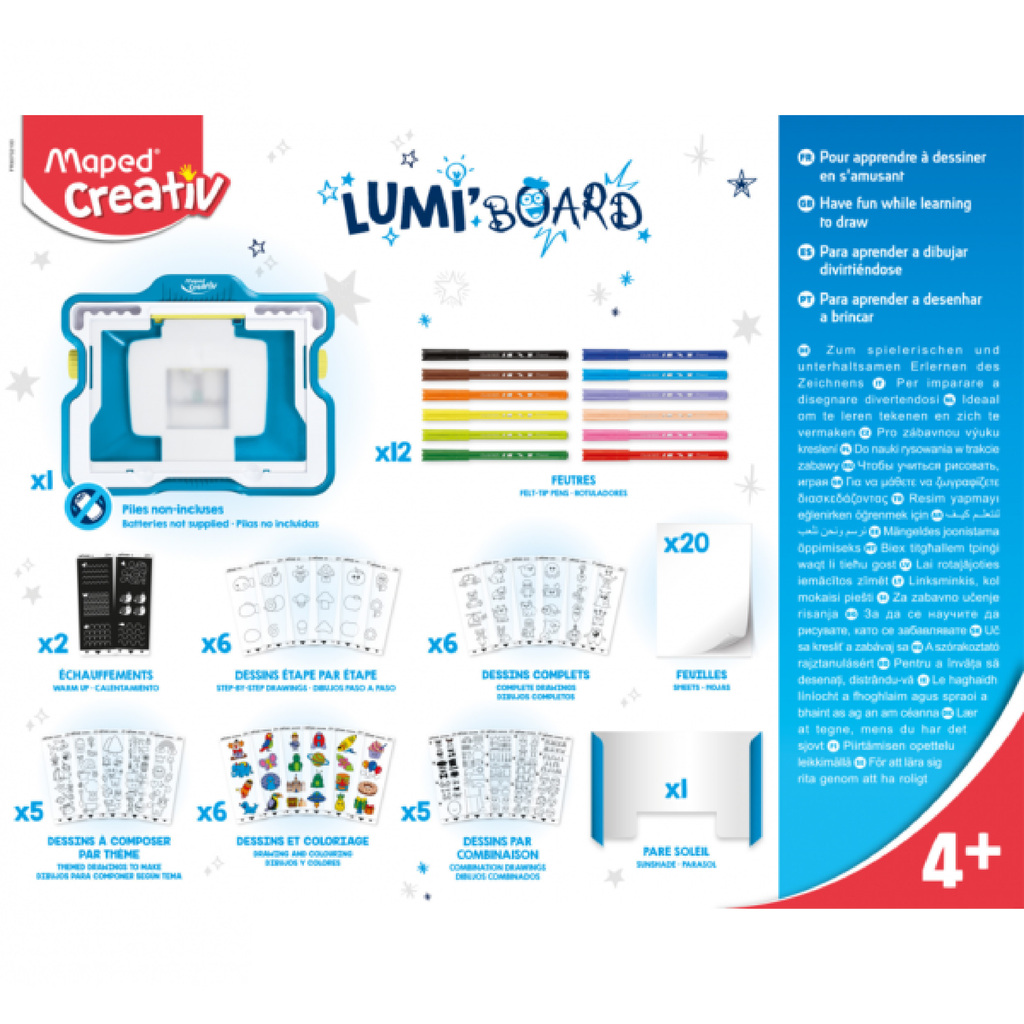 Maped Creativ Lumi' Board - Drawing Board With Light