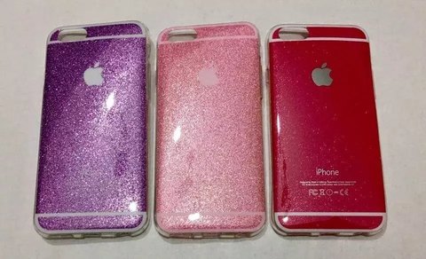 Funda Glitter Brillo Tpu Logo Apple iPhone 5 / 6 - comprar online