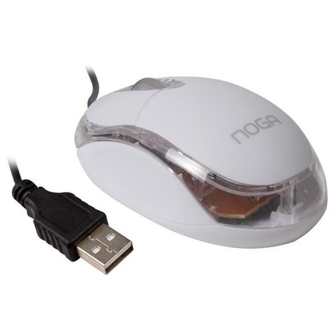 MOUSE OPTICO USB 800 DPI NOGANET CON LUZ 611U - tienda online