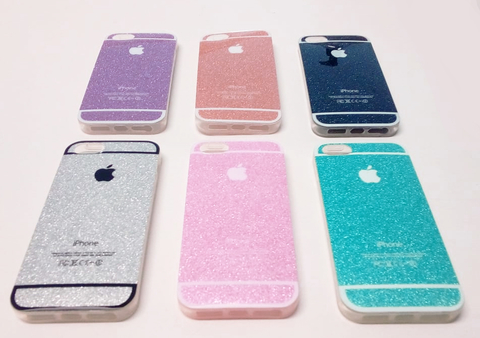 Funda iPhone 5 Ó 5se Case Glitter Brillos Colores Pack x 3