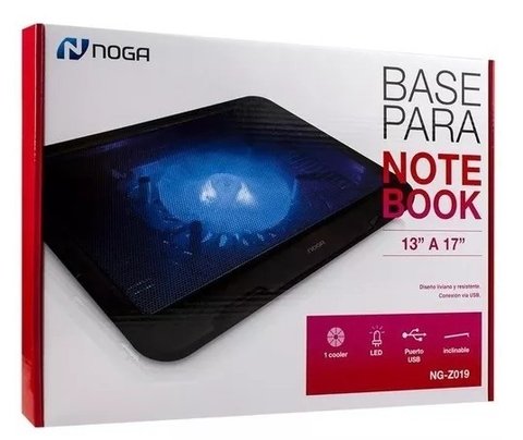 Base Refrigerante Gamer Para Notebook Con Led Noga Z019 en internet