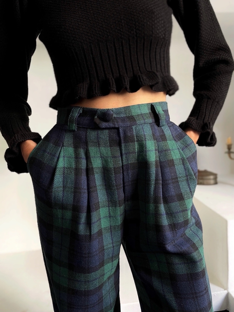 CAL A ICONIQUE TARTAN MARINHO Canguru The Label