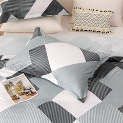 Forro Duvet Roma Print Industrial Onix - Stanzia Home