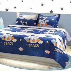 Kit Tempo Acolchado + Juego de sábana Astronautas Space - comprar online