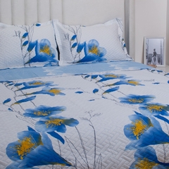 Colcha Ultradelgada Roma Floral Zafiro - comprar online