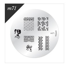 Konad - Disco M71 - Stamping Nail Art - comprar online