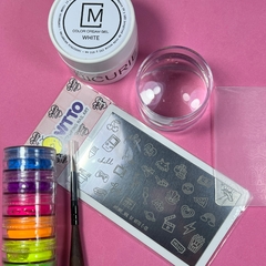 Kit de Stamping Nail Art - comprar online