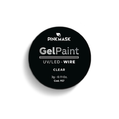 Gel Paint Wire Clear Pink Mask - para cromar