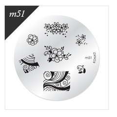 Konad - Disco M51 - Stamping Nail Art - comprar online