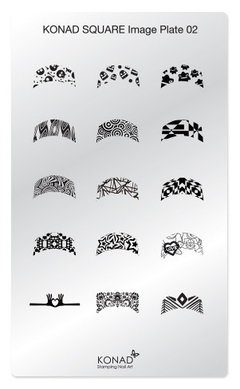 Konad - Placa Square 2 - Stamping Nail Art - comprar online