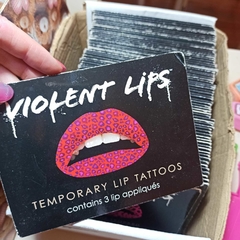 10 sobres de Violent Lips, Tatuajes Temporales para Labios- GARAGE SALE