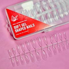 Tips Crystal largos Almendrados - en Caja x 240u - Para Soft Gel y Press On nails