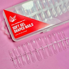 Tips Crystal largos Cuadrados - en Caja x 240u - Para Soft Gel y Press On nails