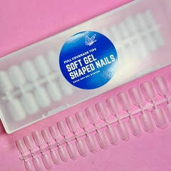Tips Medianos Prelimados Cuadrados - en Caja x 240u - para Soft gel y Press on Nails