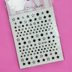 Stickers autoadhesivos ultrafinos - estrellas negras