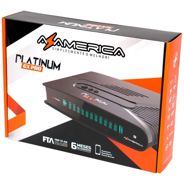 Azamerica Platinum GX Pro - Full HD - IKS/SKS - F.T.A na internet