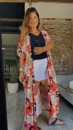 kimono Estampado Largo (F36) - comprar online
