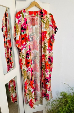 kimono Estampado Largo (F36) - tienda online