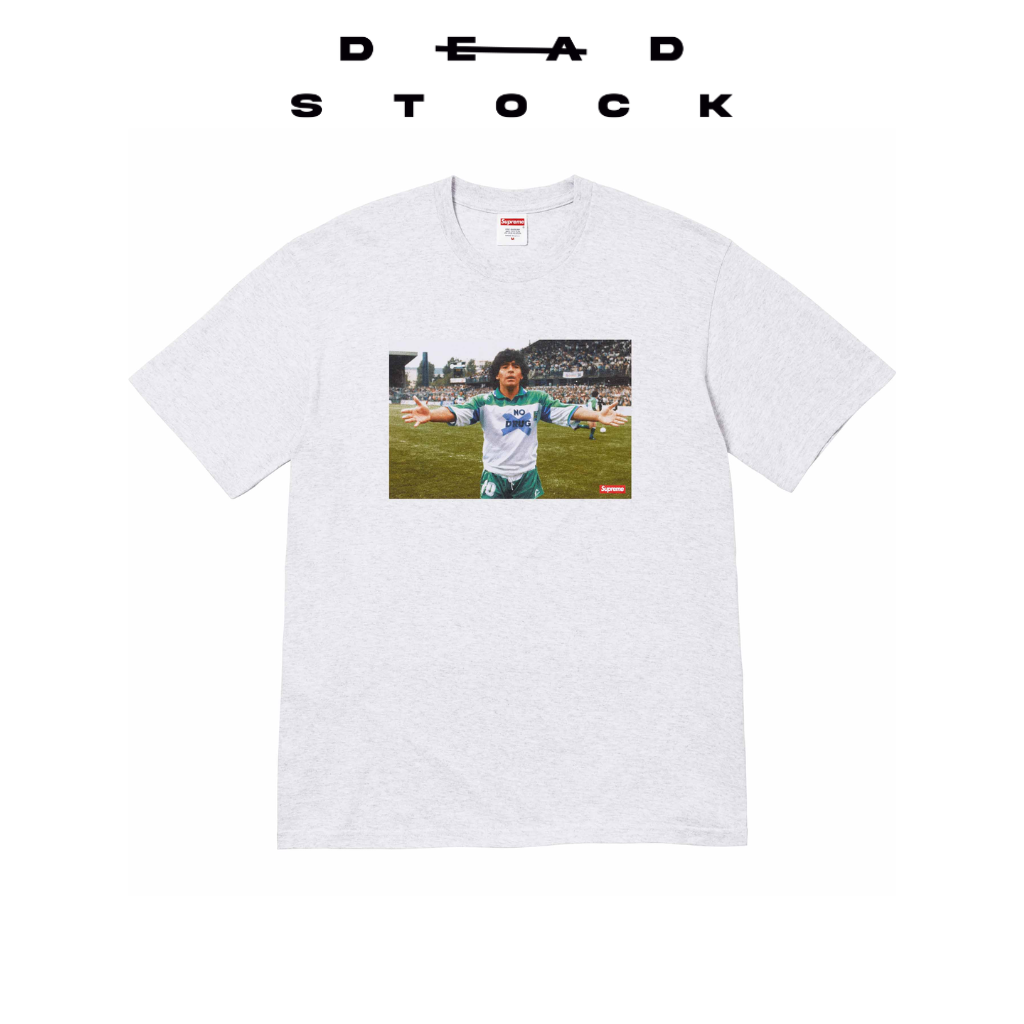 Supreme Maradona Tee Grey