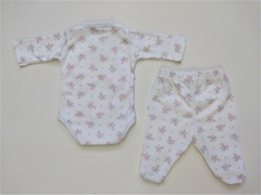 134102 Conjunto body y ranita Racimos Rosas - comprar online