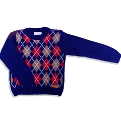 Sweater rombo azul 423605