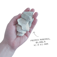 Piedra marmol blanca - Nuevo Vivero Hanasono