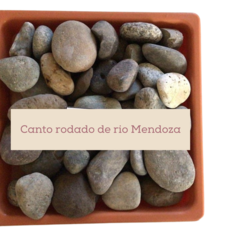Piedra canto rodado de rio Mendoza en bolson de m³