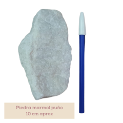 Piedra puño de marmol blanco - Grande - comprar online