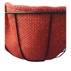 Maceta colgante de fibra de coco color Roja - comprar online