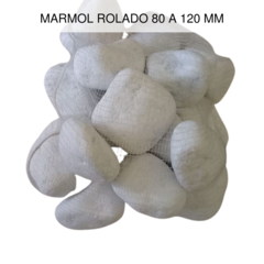 Piedra marmol rolado /redondeada blanco