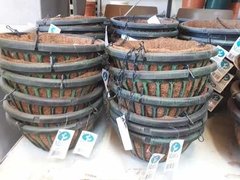 Maceta Colgante Fibra De Coco 25 Cm Canasto Plastico (Sovana) - tienda online