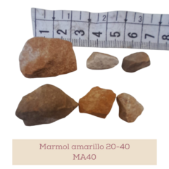 Imagen de Piedra marmol color amarilla en bolson big bag