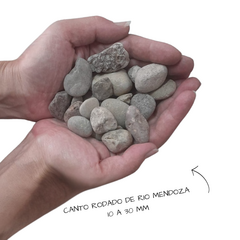 Piedra canto rodado de rio Mendoza en bolson de m³ - Nuevo Vivero Hanasono